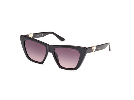 Guess GU00139 01B 53 Shiny Black / Gradient Smoke - Blue Star Eyewear