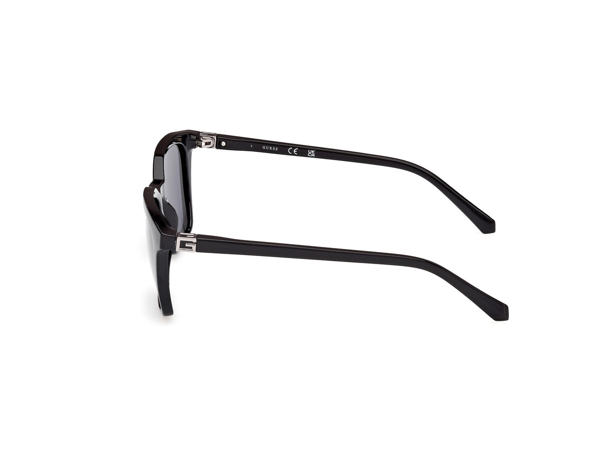 Guess GU0017001D53 shiny black  / smoke polarized