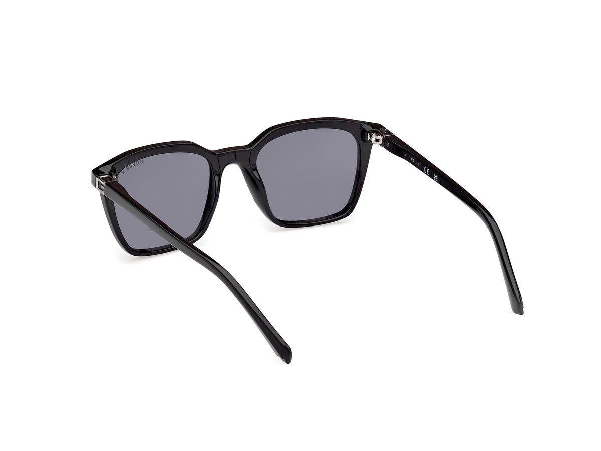 Guess GU0017001D53 shiny black  / smoke polarized