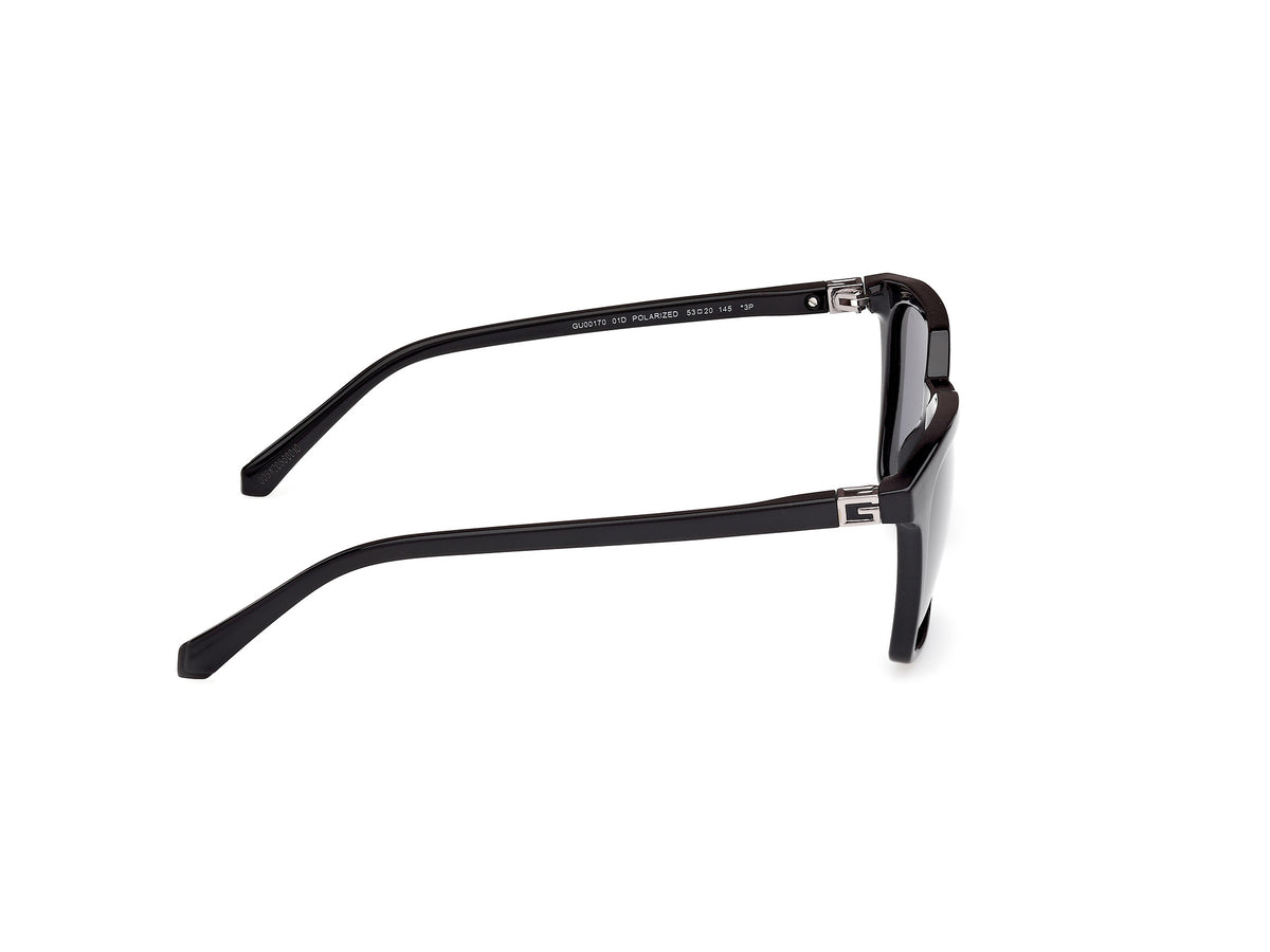 Guess GU0017001D53 shiny black  / smoke polarized