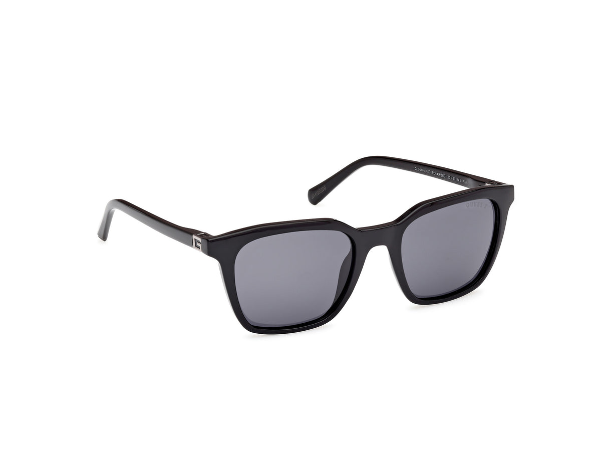 Guess GU0017001D53 shiny black  / smoke polarized