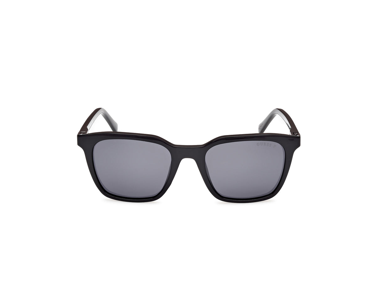 Guess GU0017001D53 shiny black  / smoke polarized