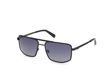Guess GU0020802D59 matte black / smoke polarized