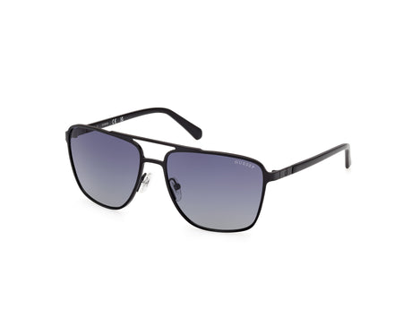 Guess GU0021002D60 matte black / smoke polarized