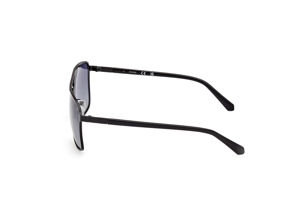 Guess GU0021002D60 matte black / smoke polarized