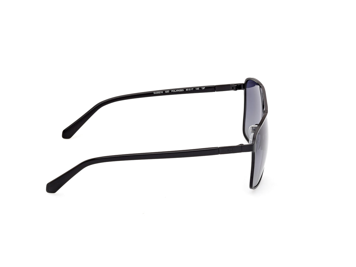 Guess GU0021002D60 matte black / smoke polarized