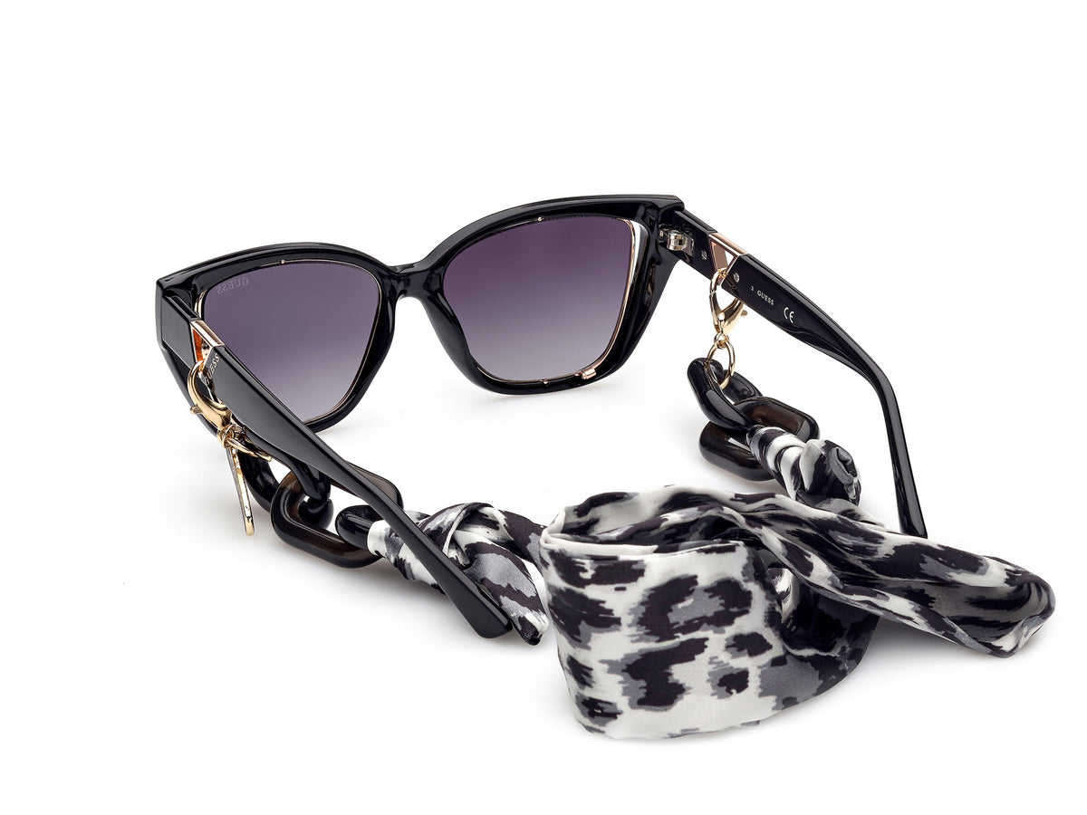 Guess GU781601B54 shiny black  / gradient smoke