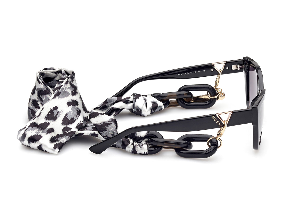 Guess GU781601B54 shiny black  / gradient smoke