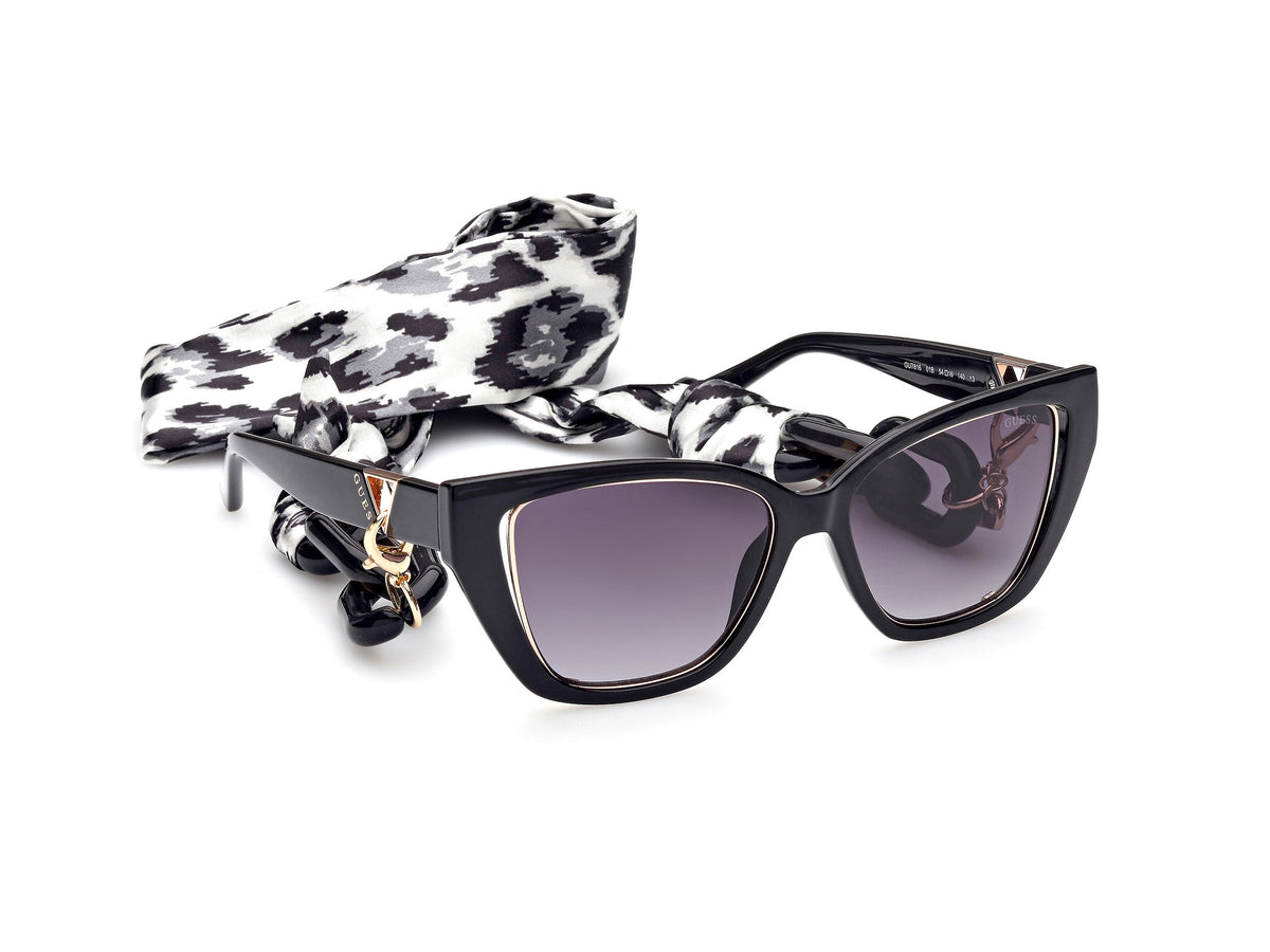 Guess GU781601B54 shiny black  / gradient smoke