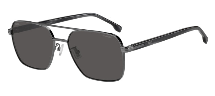 Boss 1846/G/S Dark Ruthenium Black/ Grey Polarized (V81/M9)