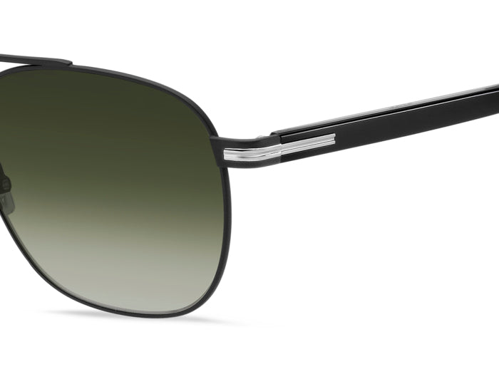 Boss 1723/S Matte Silver Black/ Green Shaded (K87/9K)