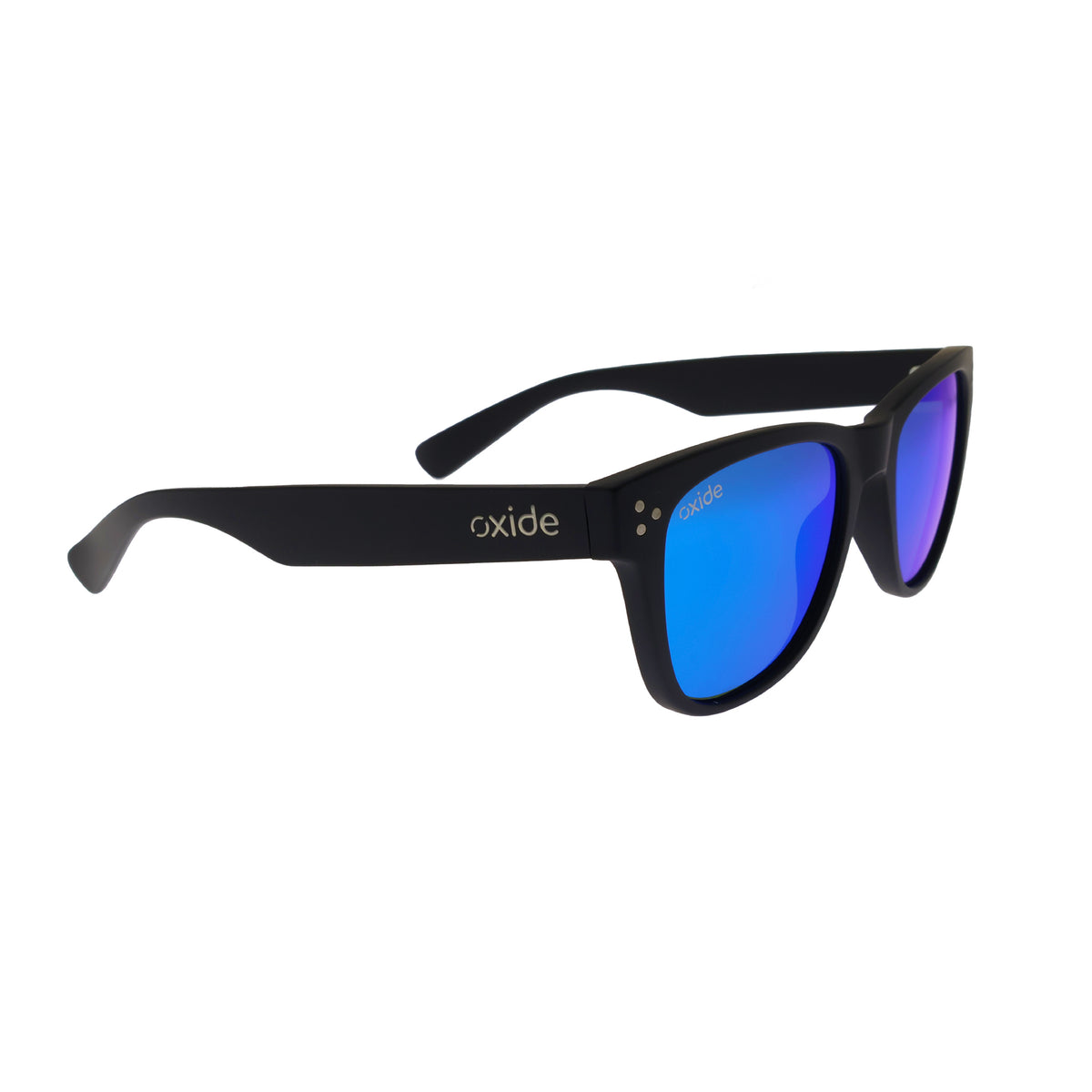 Oxide Horizon Matt Black - Blue Mirror - Blue Star Eyewear