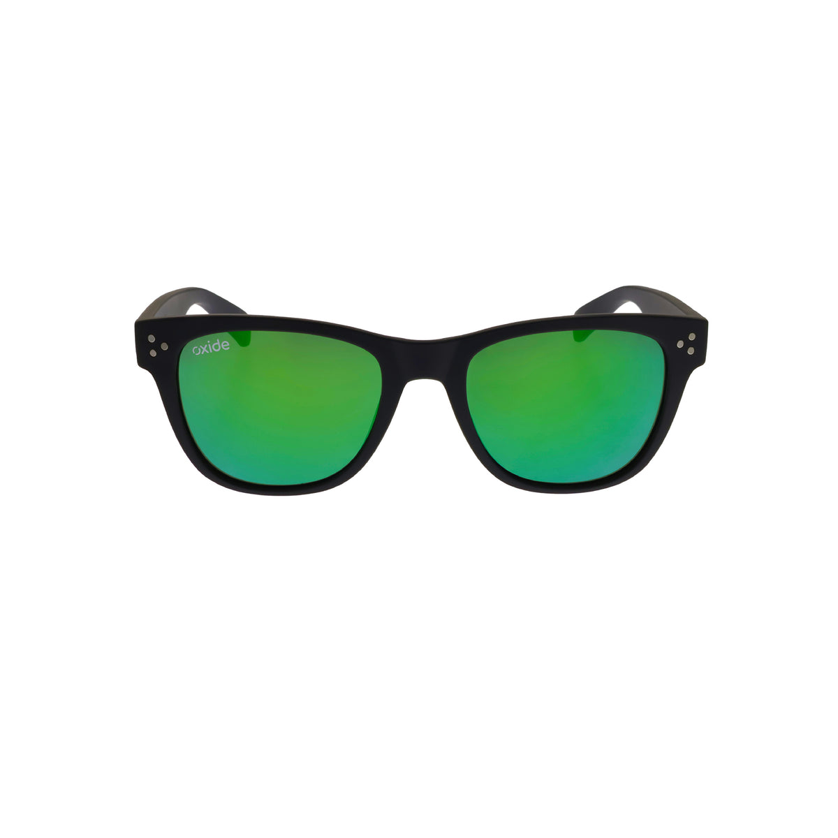 Oxide Horizon Matt Black - Green Mirror