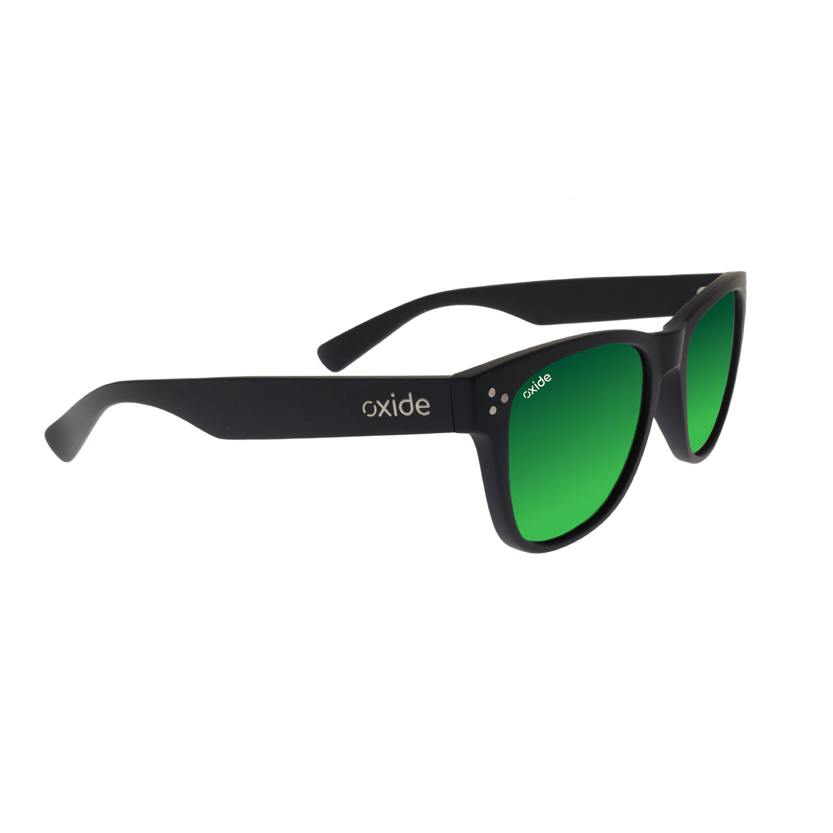 Oxide Horizon Matt Black - Green Mirror