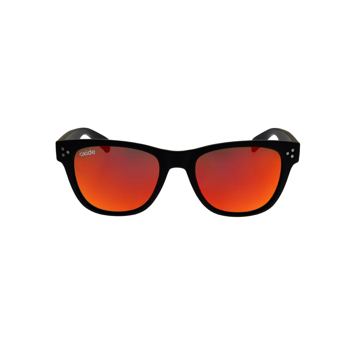 Oxide Horizon Matt Black - Red Mirror - Blue Star Eyewear
