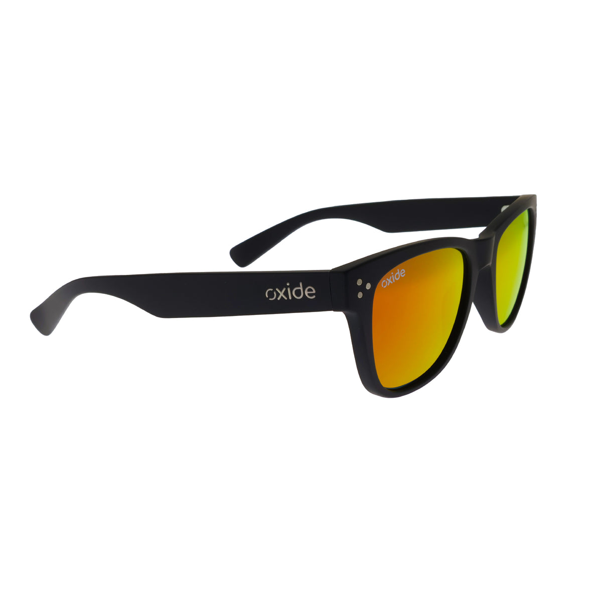 Oxide Horizon Matt Black - Red Mirror - Blue Star Eyewear