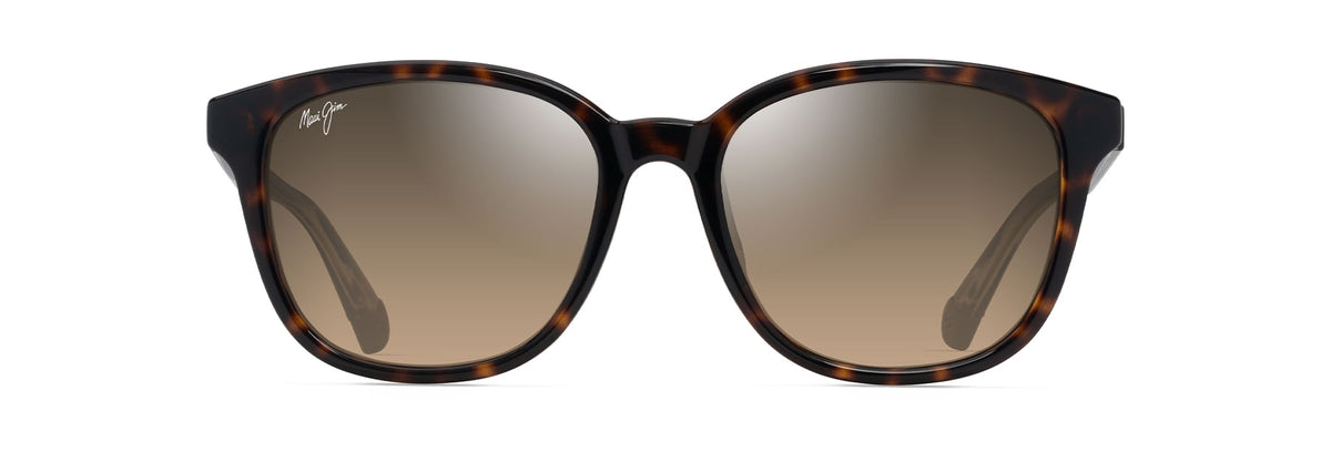 Maui Jim Kuikahi AF HS647-10 Shiny Dark Havana w/Trans Yllw/ HCLÂ® Bronze Asia Fit