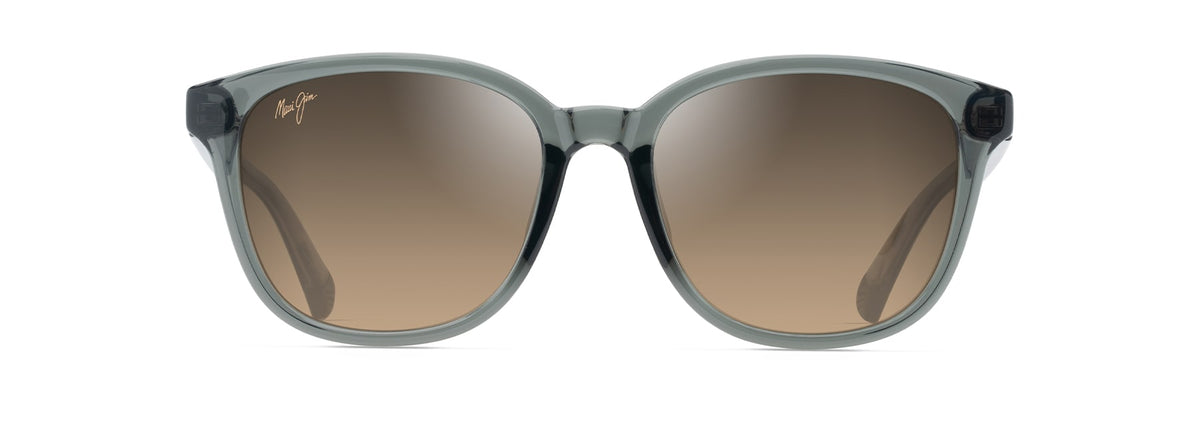 Maui Jim Kuikahi AF HS647-14 Shiny Trans Dark Grey/ HCLÂ® Bronze Asia Fit