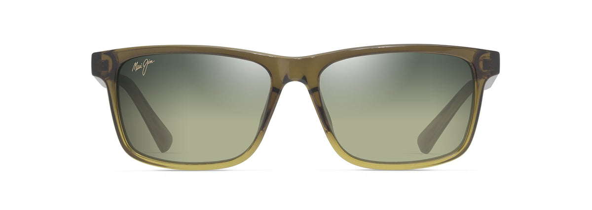 Maui Jim Okina HTS587-15 Shiny Trans Mil Green to Yellw/ Maui HTâ„¢