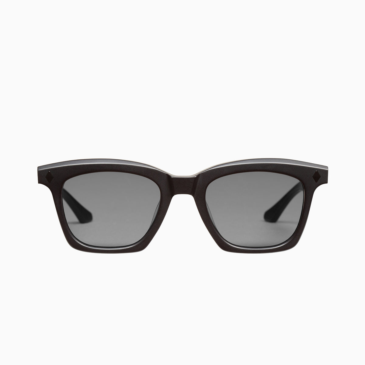 Valley - HUTCH - Matte Black w. Gloss Black Metal Trim / Polarised Black Lens - Blue Star Eyewear