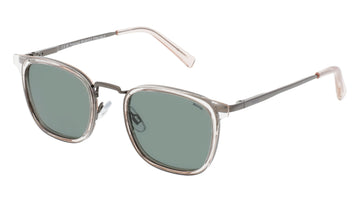 INVU Ultra Polarised Sunglasses  -  IB12415C Gunmetal Frame; Light Grey w/  Solid Green