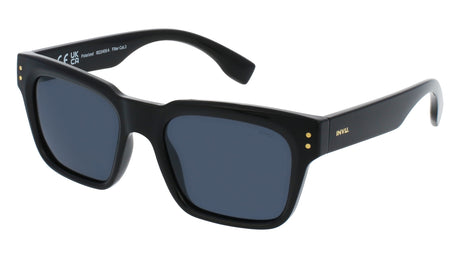 INVU Ultra Polarised Sunglasses  -  IB22409A Black w/  Solid Smoke