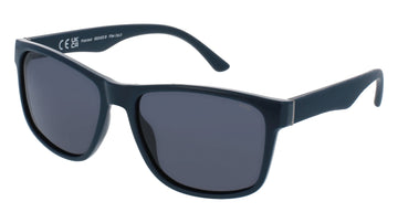 INVU Ultra Polarised Sunglasses  -  IB22423B Navy/Gun/Matt Navy w/  Solid Smoke