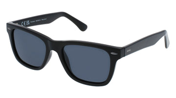 INVU Ultra Polarised Sunglasses  -  IB22450A Black w/  Solid Smoke