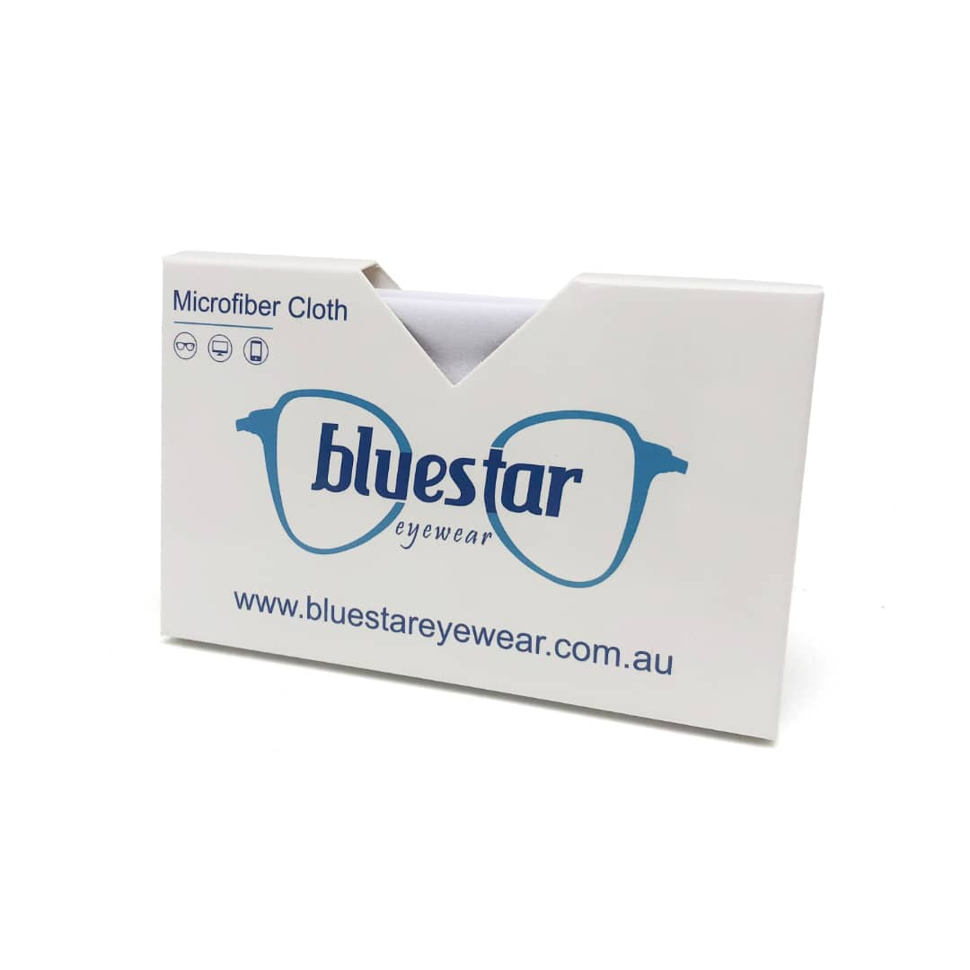 
                          White Cleaning Cloth Large - Blue Star Eyewear
                        