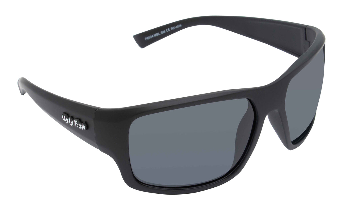 Ugly Fish TR-90 Polarised P6504 MBL.SM Matt Black Frame/ Smoke Lens - Blue Star Eyewear