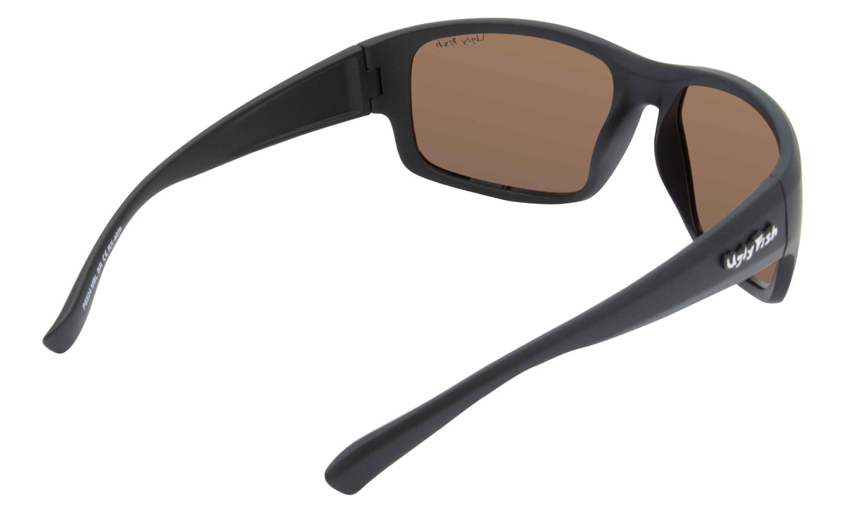 Ugly Fish TR-90 Polarised P6504 MBL.BR Matt Black Frame/ Brown Lens - Blue Star Eyewear