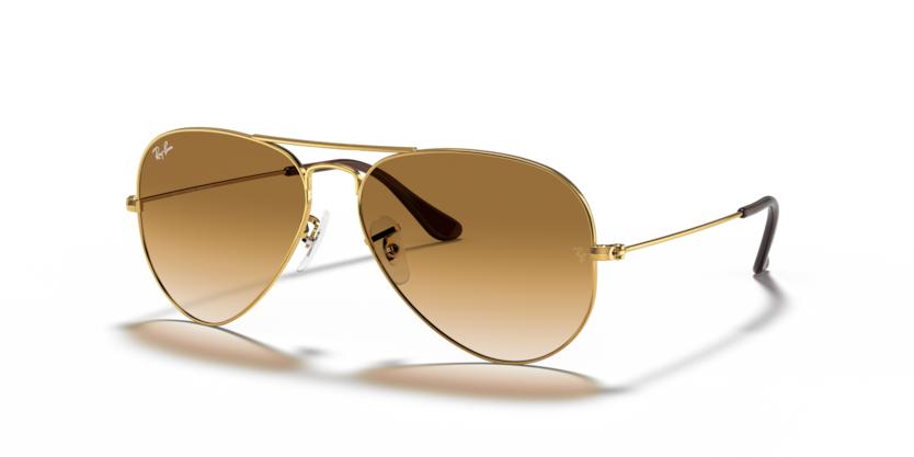 Ray-Ban Aviator 0RB3025 001/51 58 Gold/ Light Brown