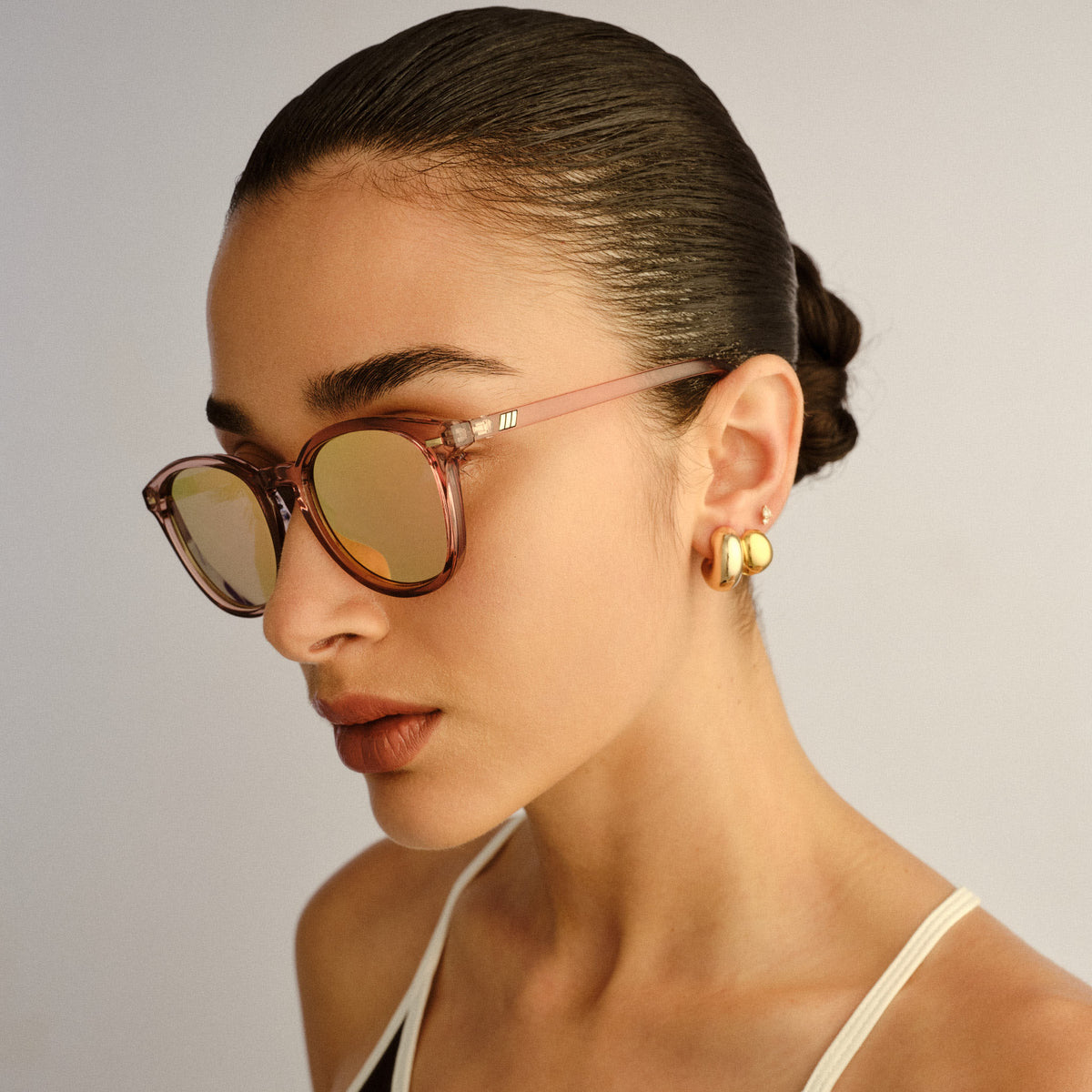 Le Specs Bandwagon LSP2452378 Mink/ Pink Mirror