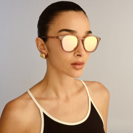 Le Specs Bandwagon LSP2452378 Mink/ Pink Mirror