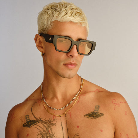 Le Specs Atlantis LSP2452427 Black/ Mustard Mono