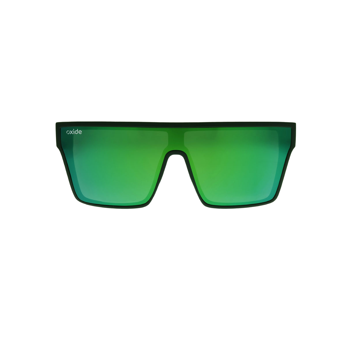 Oxide Nova Matt Black - Green Mirror - Blue Star Eyewear