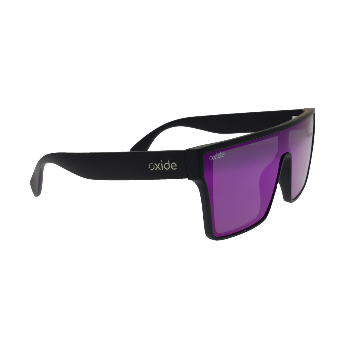 Oxide Nova Matt Black - Purple Mirror - Blue Star Eyewear