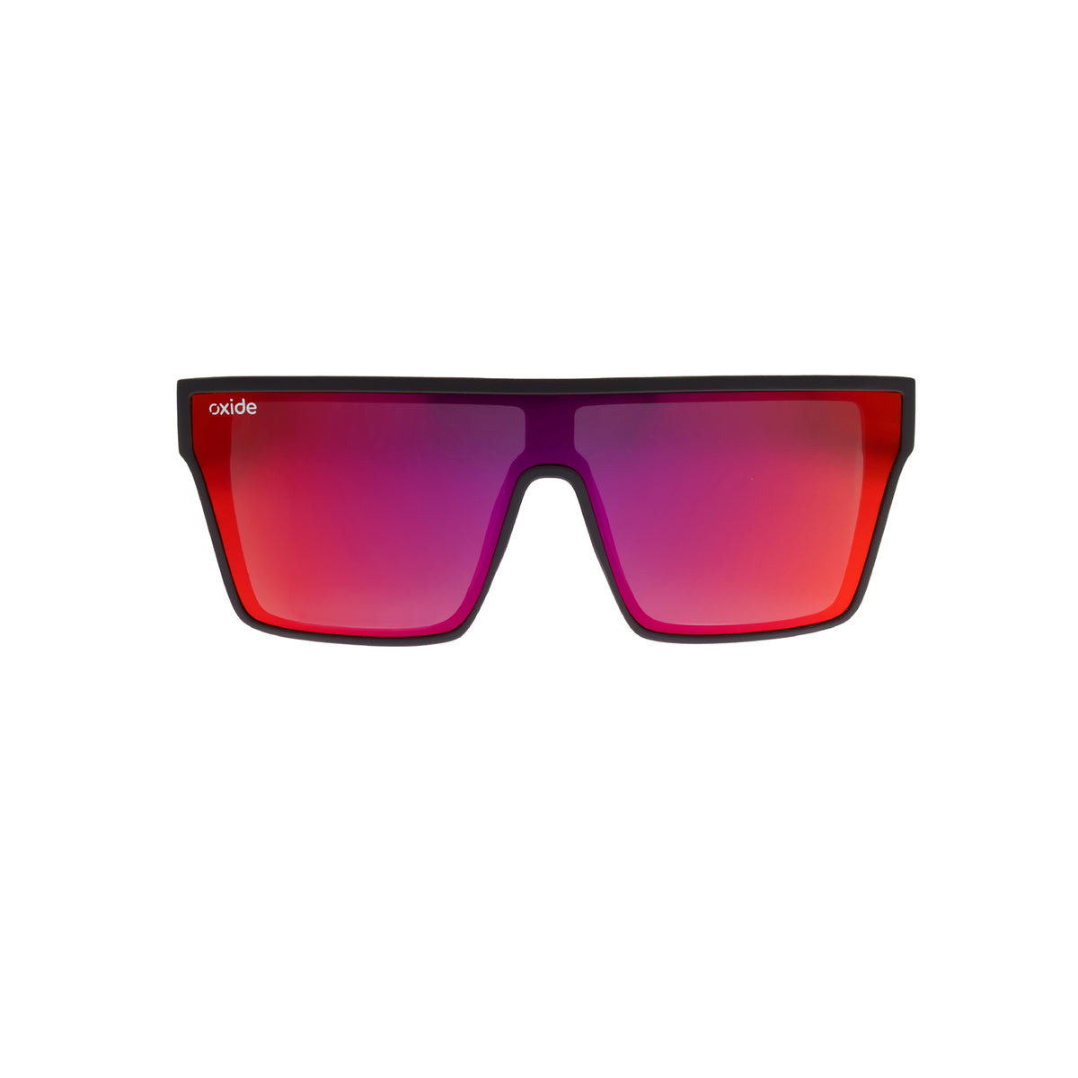 Oxide Nova Matt Black - Red Mirror - Blue Star Eyewear