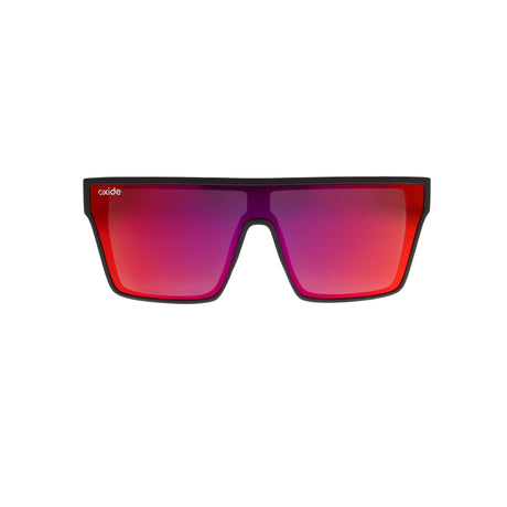 Oxide Nova Matt Black - Red Mirror - Blue Star Eyewear