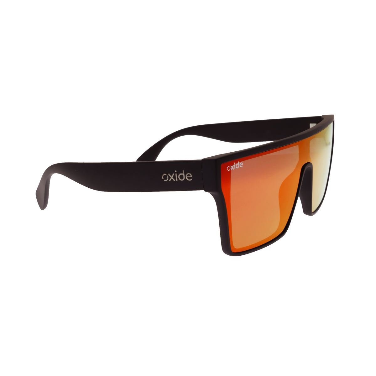 Oxide Nova Matt Black - Red Mirror - Blue Star Eyewear