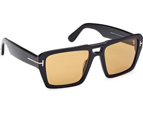 TOM FORD FT1153 56 01E Shiny Black  / Brown