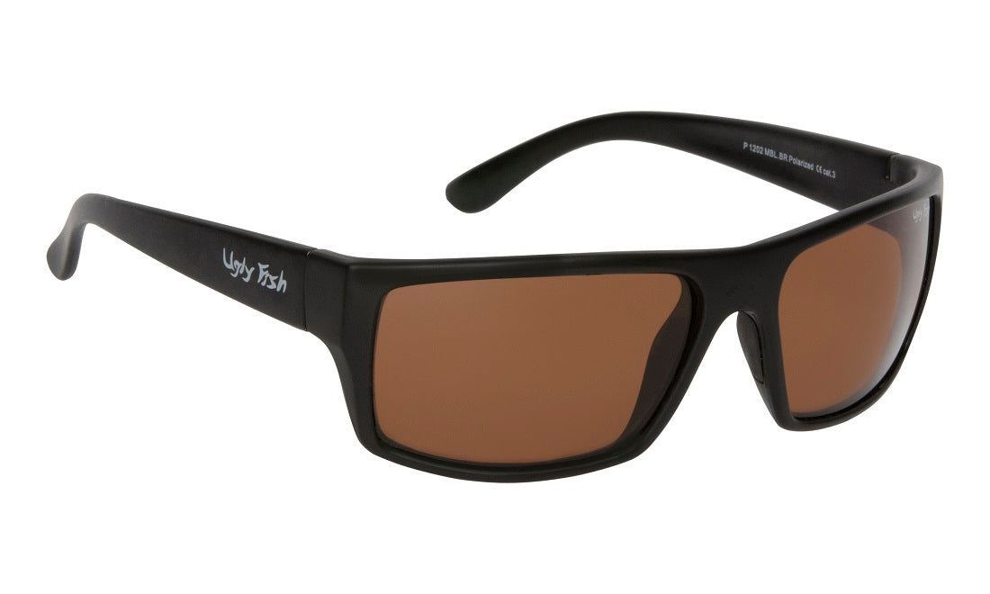 Ugly Fish Basic Polarised P1202 MBL.BR Matt Black Frame/ Brown Lens - Blue Star Eyewear