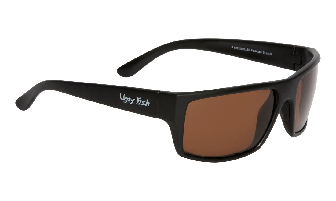 Ugly Fish Basic Polarised P1202 MBL.BR Matt Black Frame/ Brown Lens - Blue Star Eyewear