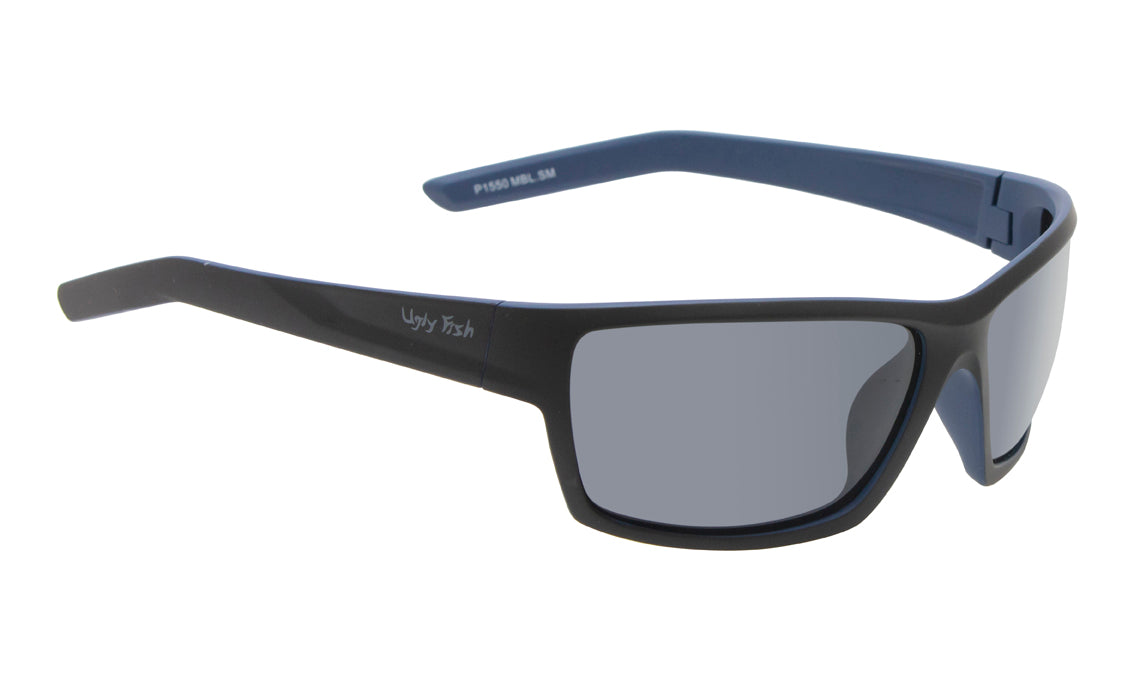 Ugly Fish P1550 Matt Black Frame - Smoke Polarised Lens - Blue Star Eyewear