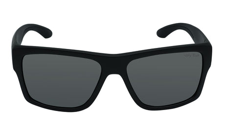Ugly Fish PFN210 Recycled Fishing Net Polarised Sunglasses Matt Black Frame/ Smoke Lens - Blue Star Eyewear