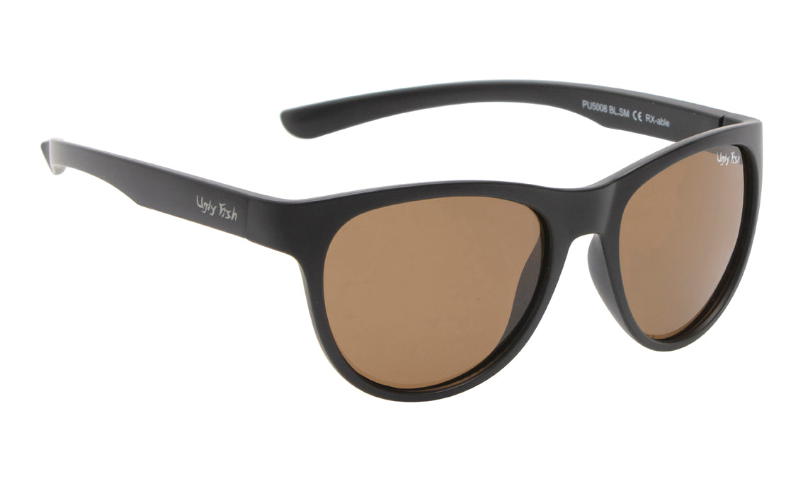 Ugly Fish TPEE Polarised PU5008 BL.BR Shiny Black Frame/ Brown Lens - Blue Star Eyewear
