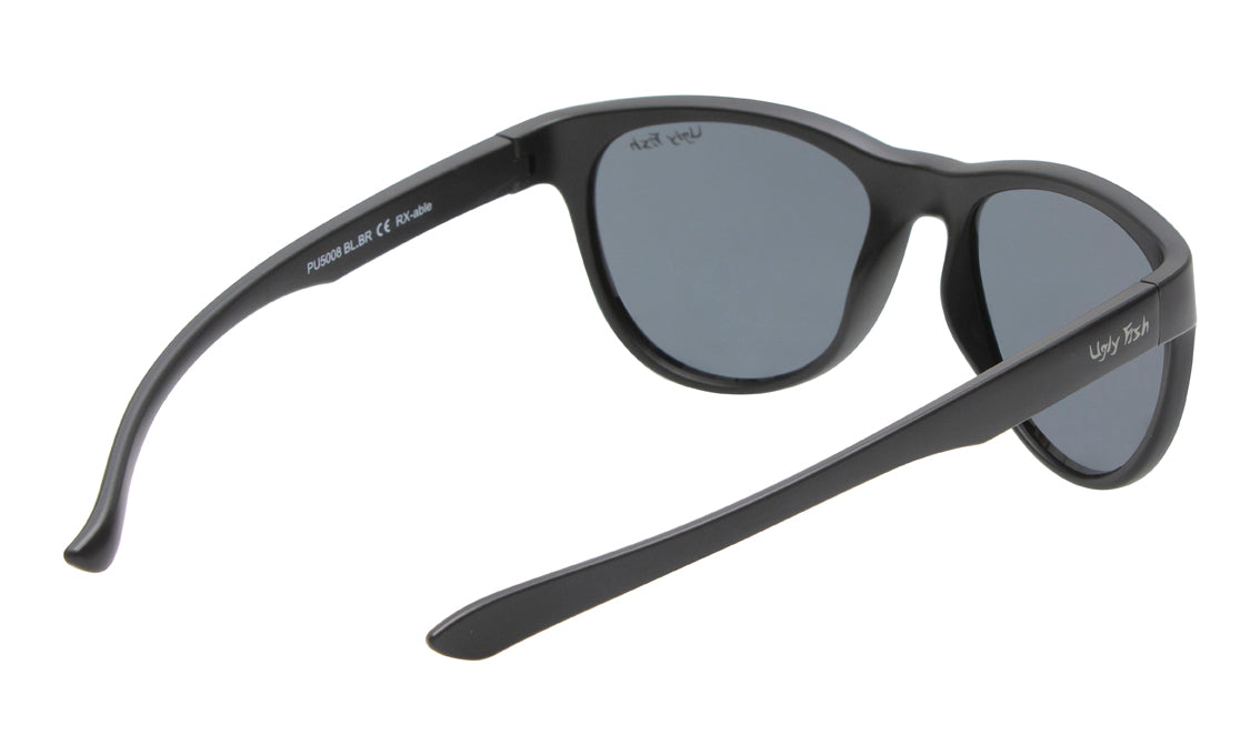Ugly Fish TPEE Polarised PU5008 BL.SM Shiny Black Frame/ Smoke Lens - Blue Star Eyewear