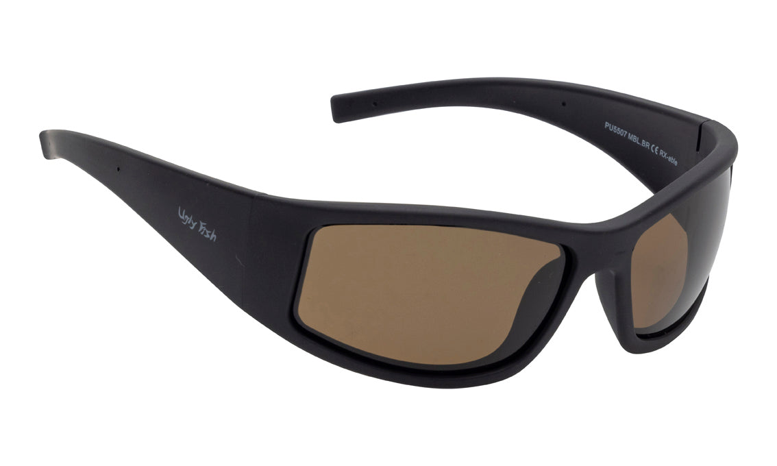 Ugly Fish TPEE Polarised PU5507 MBL.BR Matt Black Frame/ Brown Lens - Blue Star Eyewear