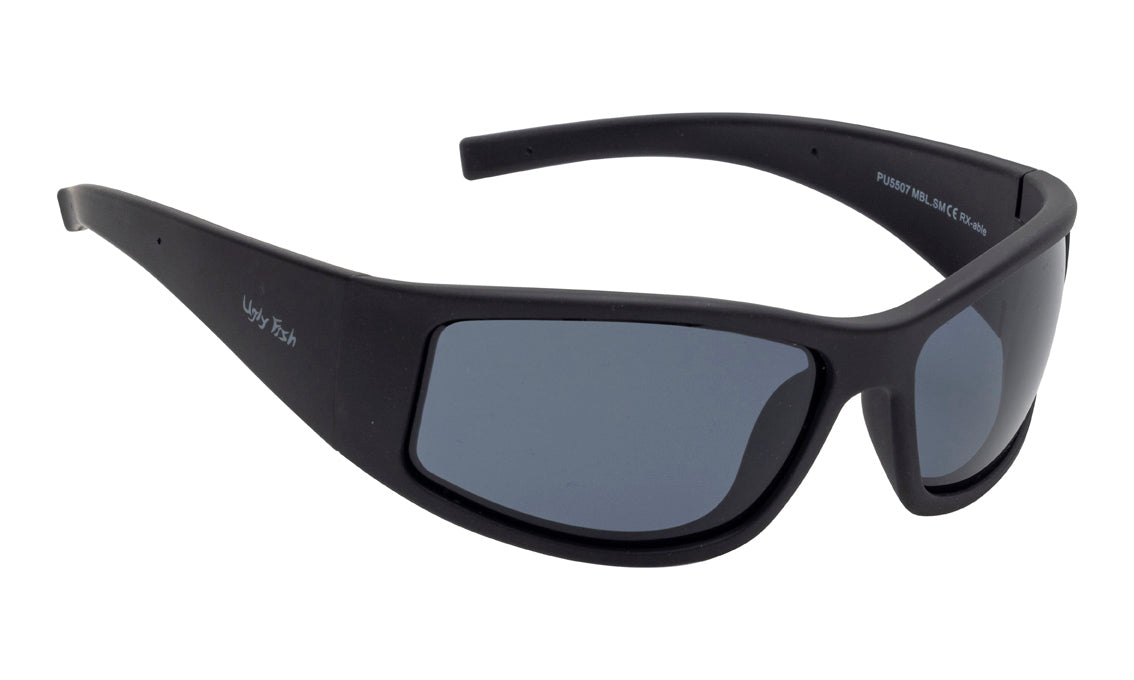 Ugly Fish TPEE Polarised PU5507 MBL.SM Matt Black Frame/ Smoke Lens - Blue Star Eyewear