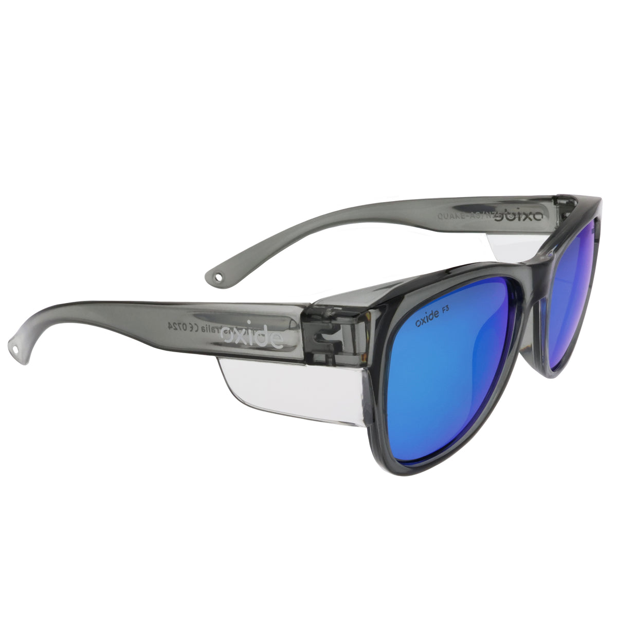 Oxide Quake Grey - Blue Mirror